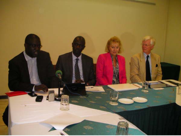 Visiting World Connection Marketing officials brief GTBoard