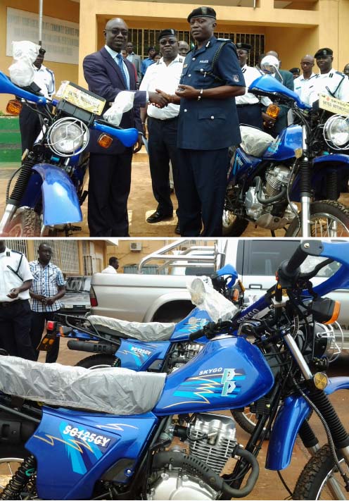 Trust Bank donates two giant motorbikes to GPF