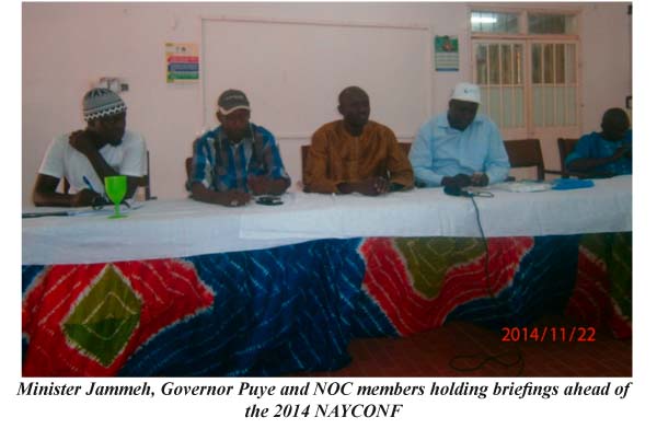 Sports Minister inspects LRR’s level of preparation to 2014 NAYCONF