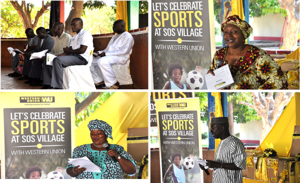 WESTERN UNION DONATES SPORTING MATERIALS TO SOS VILLAGE