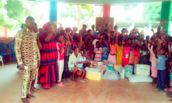 Rotoract Club donates food items to needy children