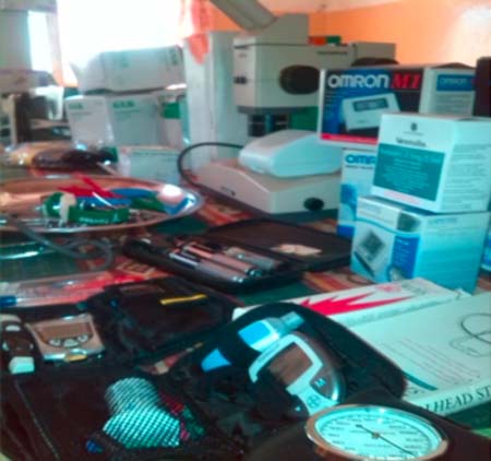 SJFFC presents medical items to SJGH in Bwiam