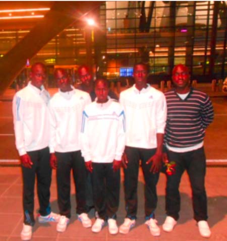 National Swimming Team returns home