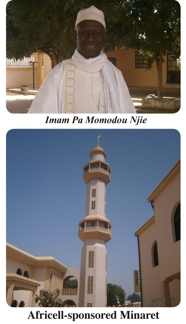 Pipeline Mosque inaugurates Africell-sponsored Minaret
