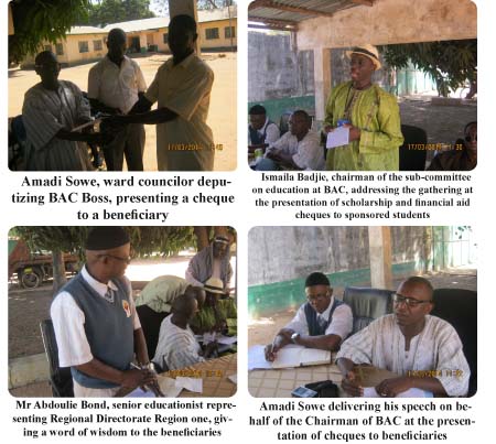 BAC disburses over D300,000 on scholarship for year 2013-2014