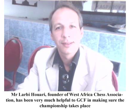 West Africa Chess Association president sets to support GCF