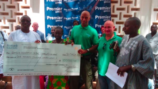 Premier Games Company donates D100,000 to GFD