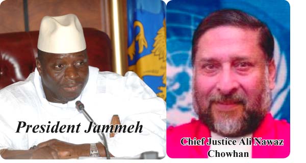 Jammeh explains recent changes in Judiciary