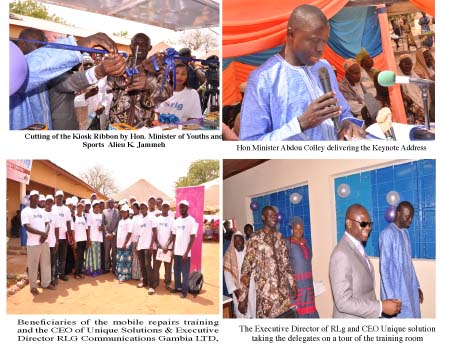 RLG Communication, Unique Solution opens ICT centre in Basse