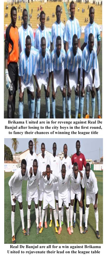Brikama Utd to tussle with Real De Banjul in GFF 1st Division league today
