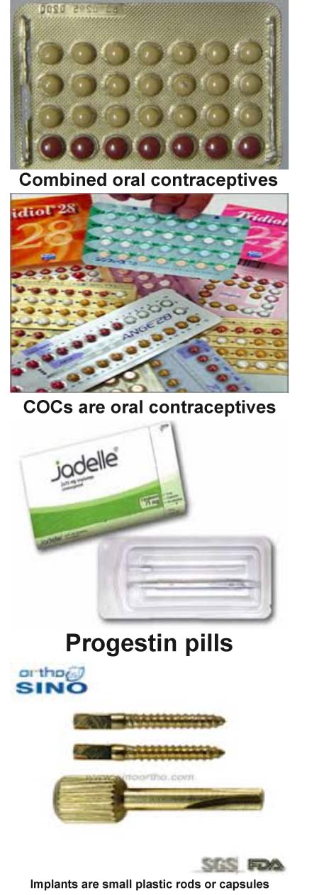 Women, Birth Control pills and Implants