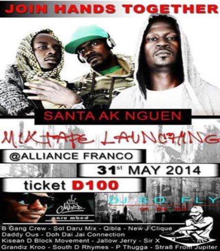 Join Hands together set to launch debut mix tape ‘Santa ak Ngoum’