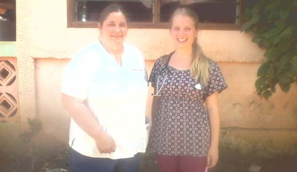 US university students on research study in Gambia healthcare system