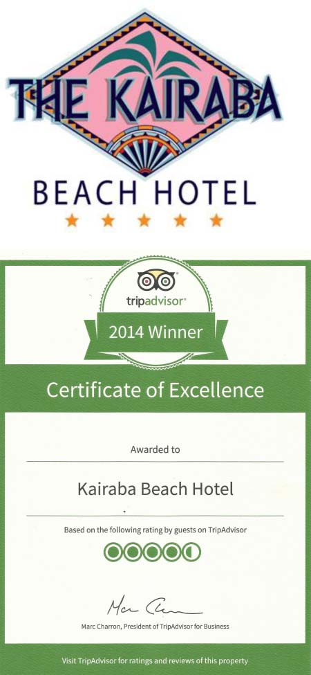 Kairaba Beach Hotel wins Hospitality Excellence 2014 award