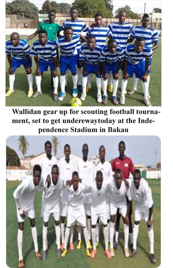 Wallidan, others to participate in scouting tourney