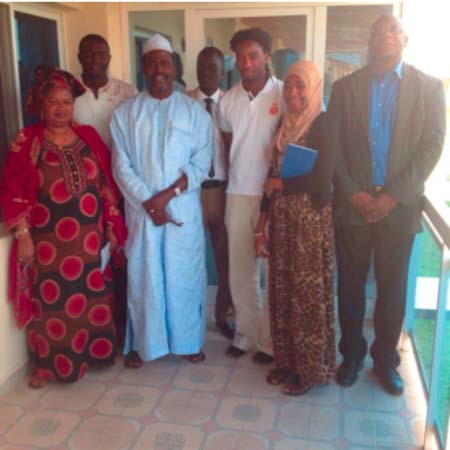 UTG meets with international Taekwondo Star Gibril Jatta