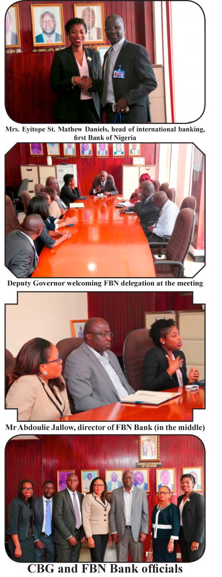 FBN Bank Gambia Ltd to be officially launched today