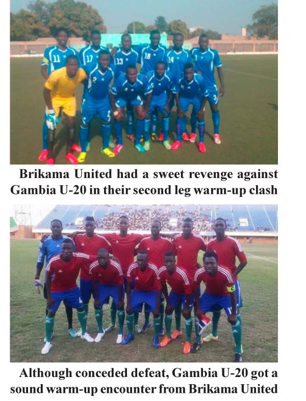 Brikama Utd trounce Gambia U-20 in warm-up encounter