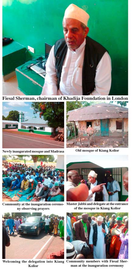 Khadija Foundation inaugurates mosque at Kiang Kolior