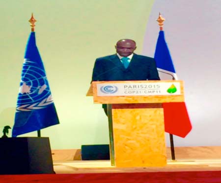 ENVIRONMENT: Environment Minister’s statement at COP21 in France