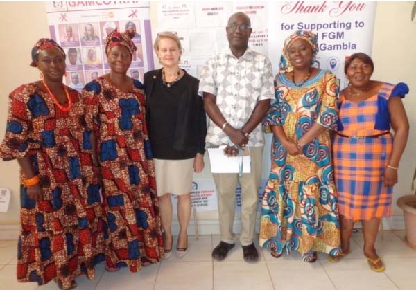 AS THE CELEBRATION ESCALATES THE UNFPA COUNTRY DIRECTOR ANDREA WOJNAR DIAGNE AND UNFPA COUNTRY TEAM PAID A COUTESY CALL ON GAMCOTRAP