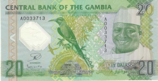 Gambia gets new D20 and D200 notes
