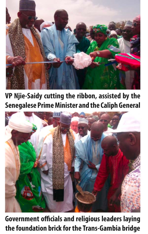 Foundation stone laid for D4B Trans-Gambia bridge