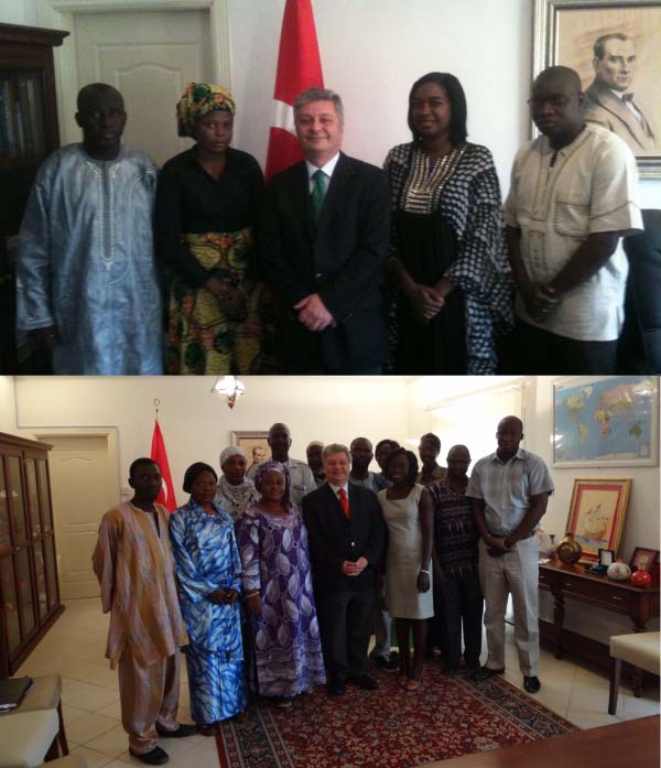 Ambassador Soner receives Gambians on Turkey capacity building programme