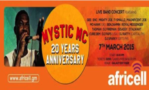 Mystic MC clocks 20 in music