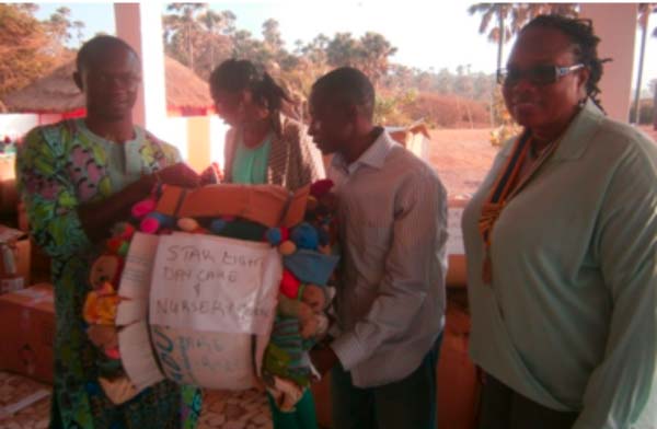 Rotaract club of Fajara donates educational materials to schools