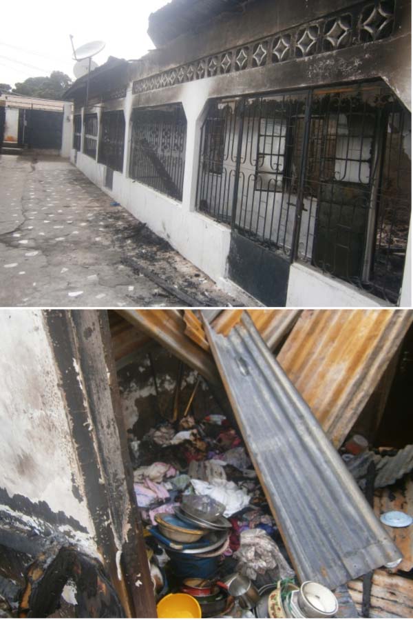 Fire engulfs house in Bakau