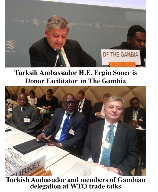 Turkish Ambassador, Gambian delegation attend WTO trade talks