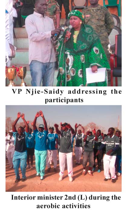 VP Njie-Saidy calls for continuing physical exercise