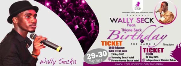 Wally Secka due to celebrate birthday in Gambia with Elite Media