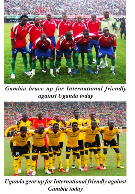 Gambia to clash with Uganda in Int’l friendly today