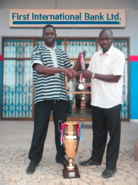 FiBank donates giant trophy to GFF for FA Cup Final