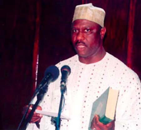 Gambian Ambassador Sheikh Omar Faye presents credentials to US President Obama
