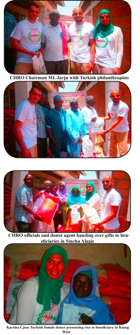 AGRICULTURE & DEVELOPMENT: Turkish Foundation donates food aid to needy Gambians
