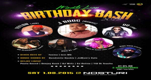 Masta Lion Birthday Bash To Feature International Artistes The Point