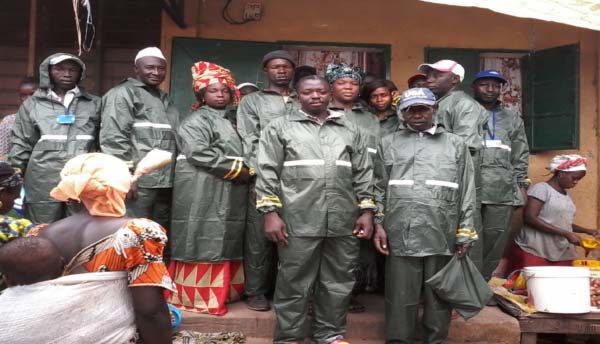 Area council distributes protective gears to health labourers
