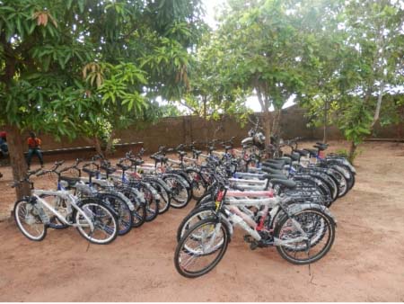 Local NGO distributes bicycles to students in Foni