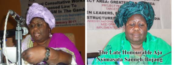 A Tribute to the Late Honourable Aja Nyimasata Sanneh-Bojang  1941 – 2015 GAMCOTRAP BOARD MEMBER