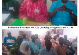 mr. njie with delegates