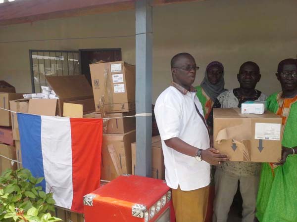 Siffoe clinic receives D500,000 worth of medical supplies