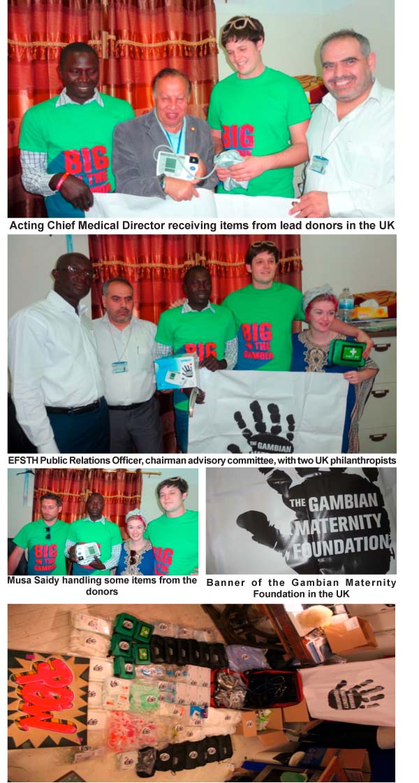 EFSTH receives medical items from UK-based Gambian Maternity Foundation