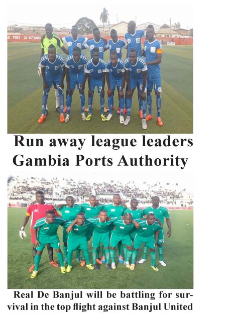 GPA hopes for lead in GFF 1st Division, as Real battles for survival against Banjul United