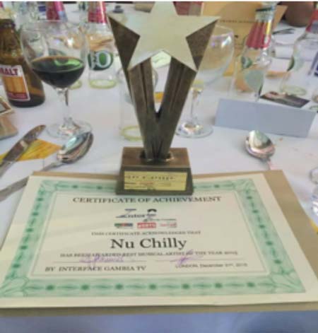 NU CHILLY Rise won artiste of 2015