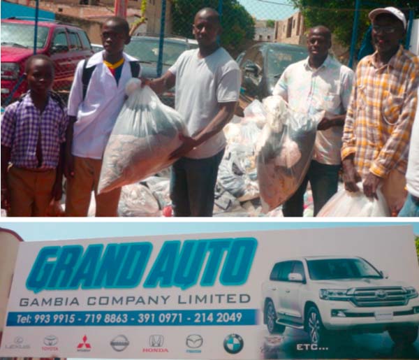 Grand Auto donates used clothes to students, communities