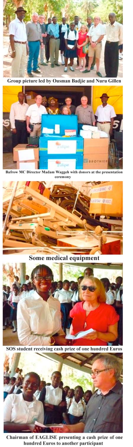 EAGLISE boosts Bafrow Medical Clinic with medical and educational equipment worth 35,000 Euros