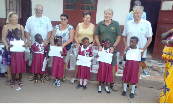 Nyodema nursery receives school materials from Belgian friends 
